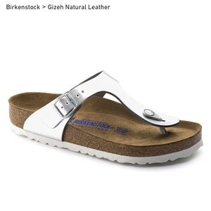 Silver Birkenstocks with white base!